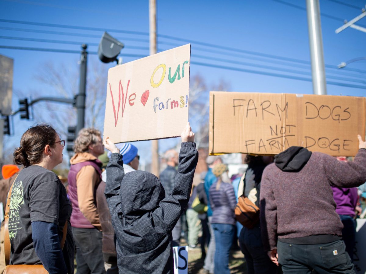 ‘Cut hay, not USDA’: Mass. farmers rally in Hadley against agriculture program cuts